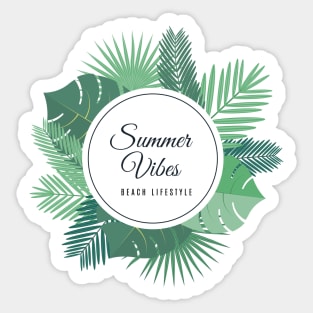 Summer vibes / Beach lifestyle Sticker